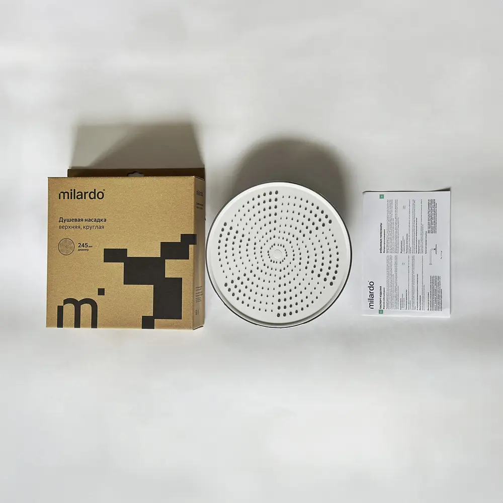 Лейка для верхнего душа Milardo Dale DAL25C0M64 круглая цвет хром STLM-2081998 - Вид №2