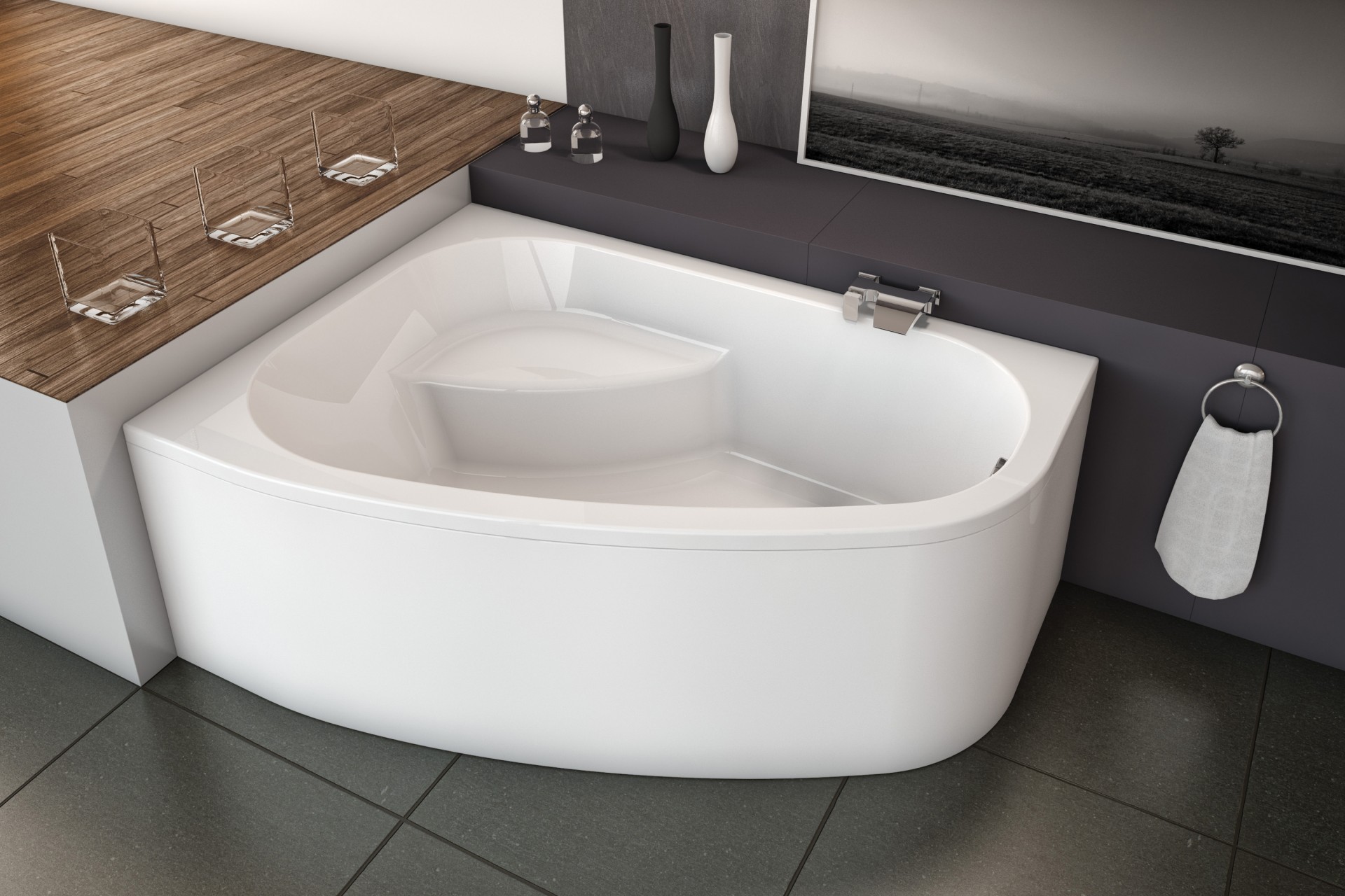 Акриловая ванна Kolpa-San Chad 00954 OPTIMA Словения  - Вид №1