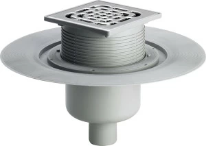 Канализационная арматура  Напольные трапы Advantix  Битумная гидроизоляция  Монтажная высота от 0 мм VIEGA 557 195 Модель 4951.1