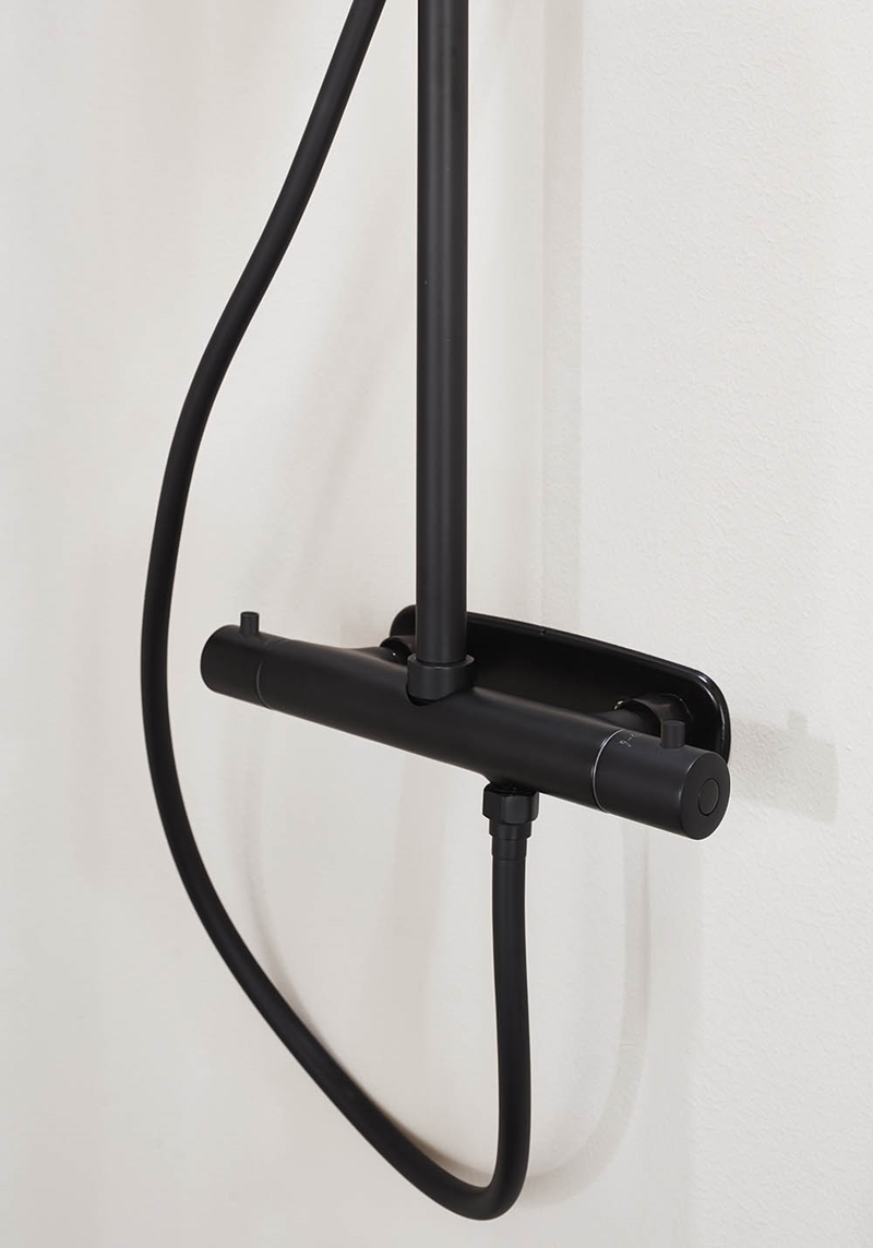 310103 Крыша Душ Studio Черная M Душевая Головка 200Мм Noro  Черный  - Вид №1