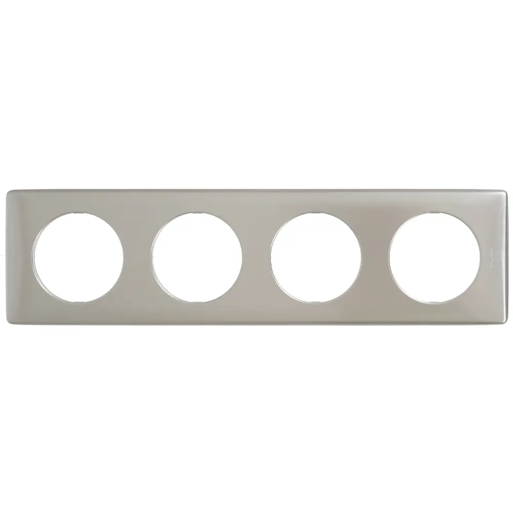 Рамка для розеток и выключателей Legrand Celiane 4 поста, цвет титан STLM-2034873