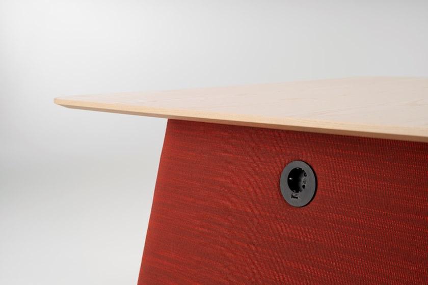 Offecct Квадратный журнальный столик из дерева и ткани Osaka sun-id-1350609 - Вид №3