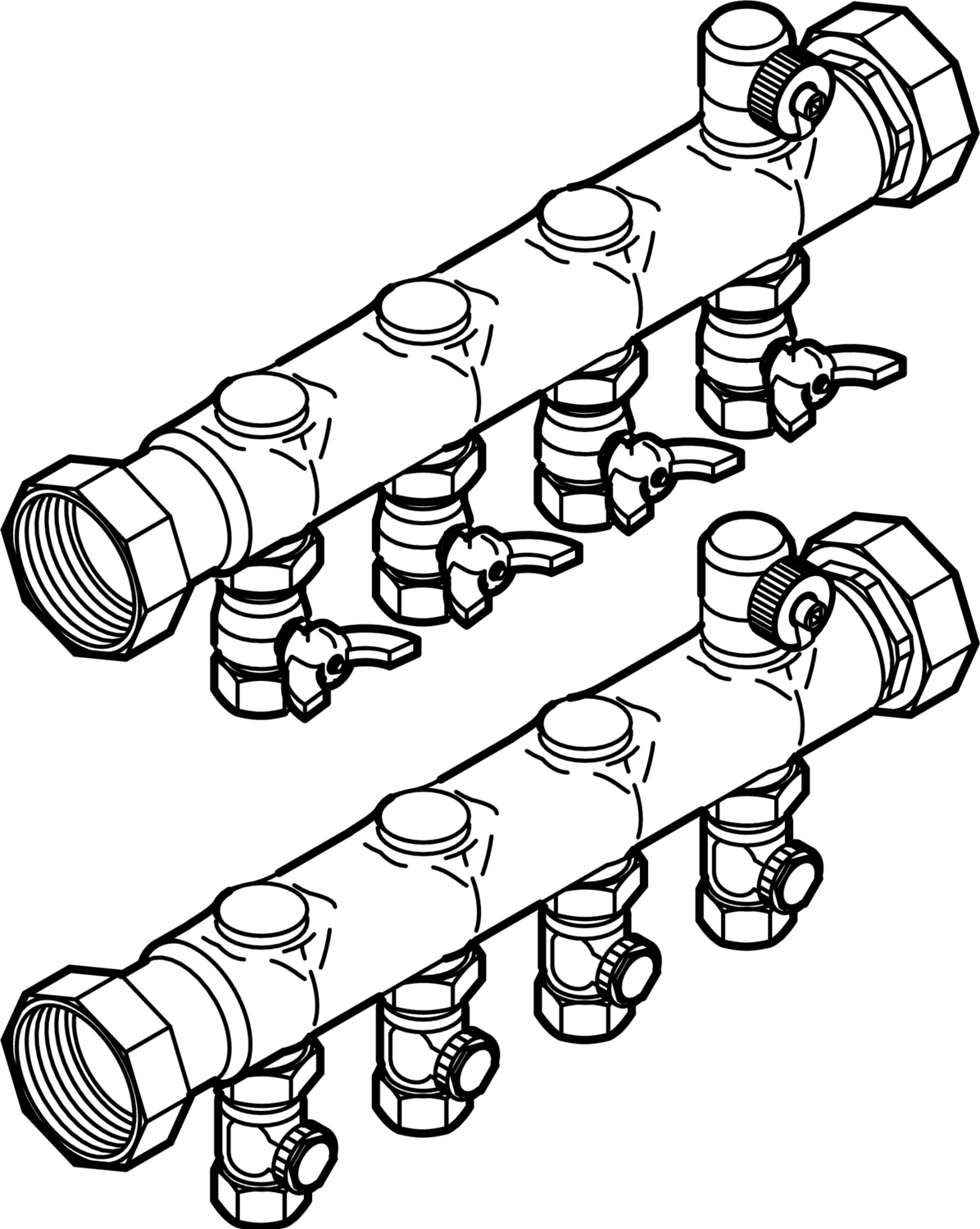 Viega Промышленный коллектор 1007 (620813) 620 813 - Вид №1