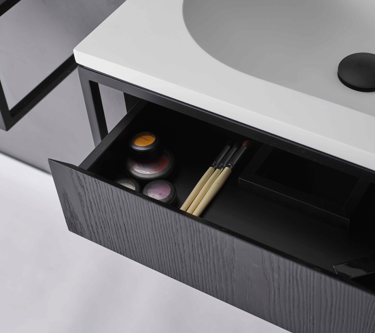 Ex.T Frame Умывальник с решеткой и тумбой comp-gl1-ss-cs - Вид №8