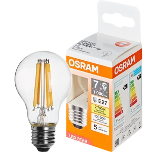 Лампа светодиодная Osram E27 7 Вт/827 теплый белый свет