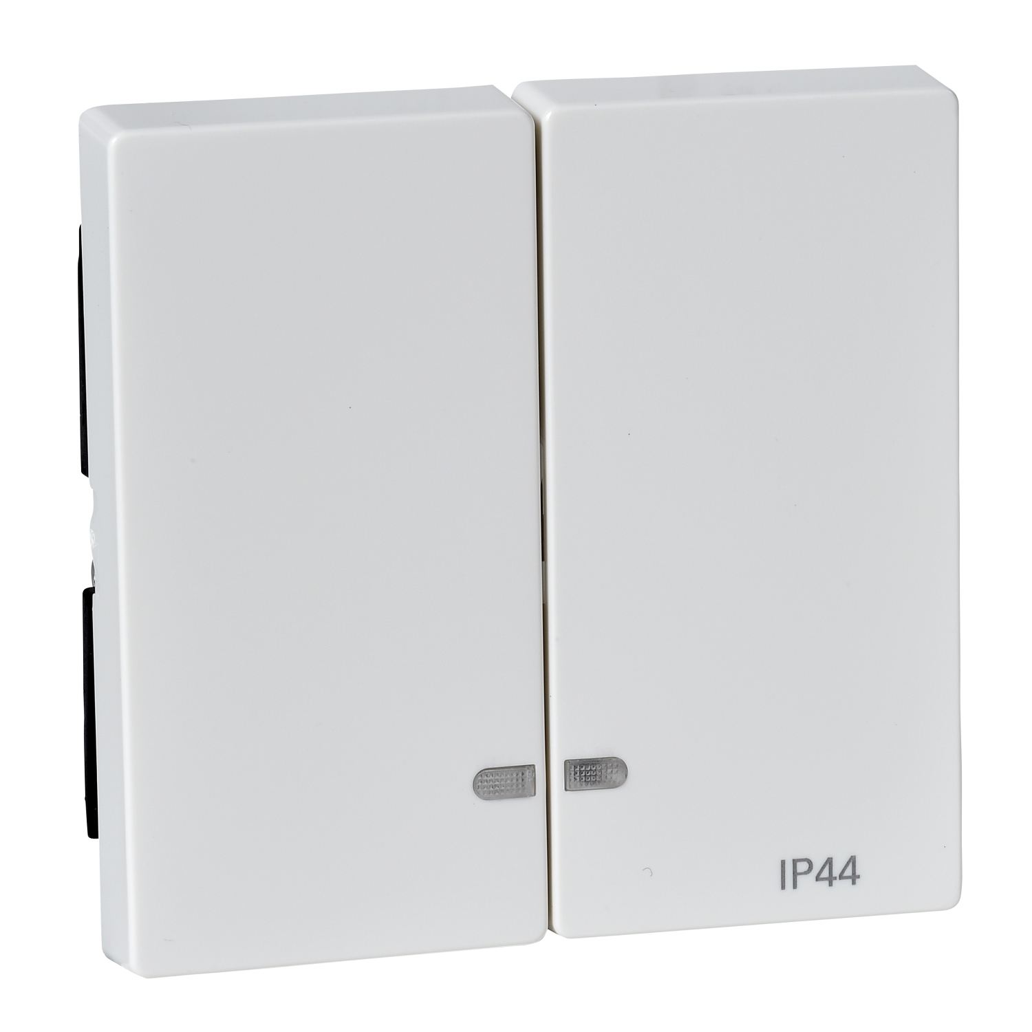 MTN3424-0319 Клавиша двойная с линзами , полярно-белый Schneider Electric Merten System M 