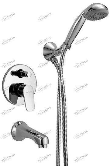 Rubinetterie Frattini Смеситель для ванны, однорычажный, встроенный Espresso sun-id-1505147