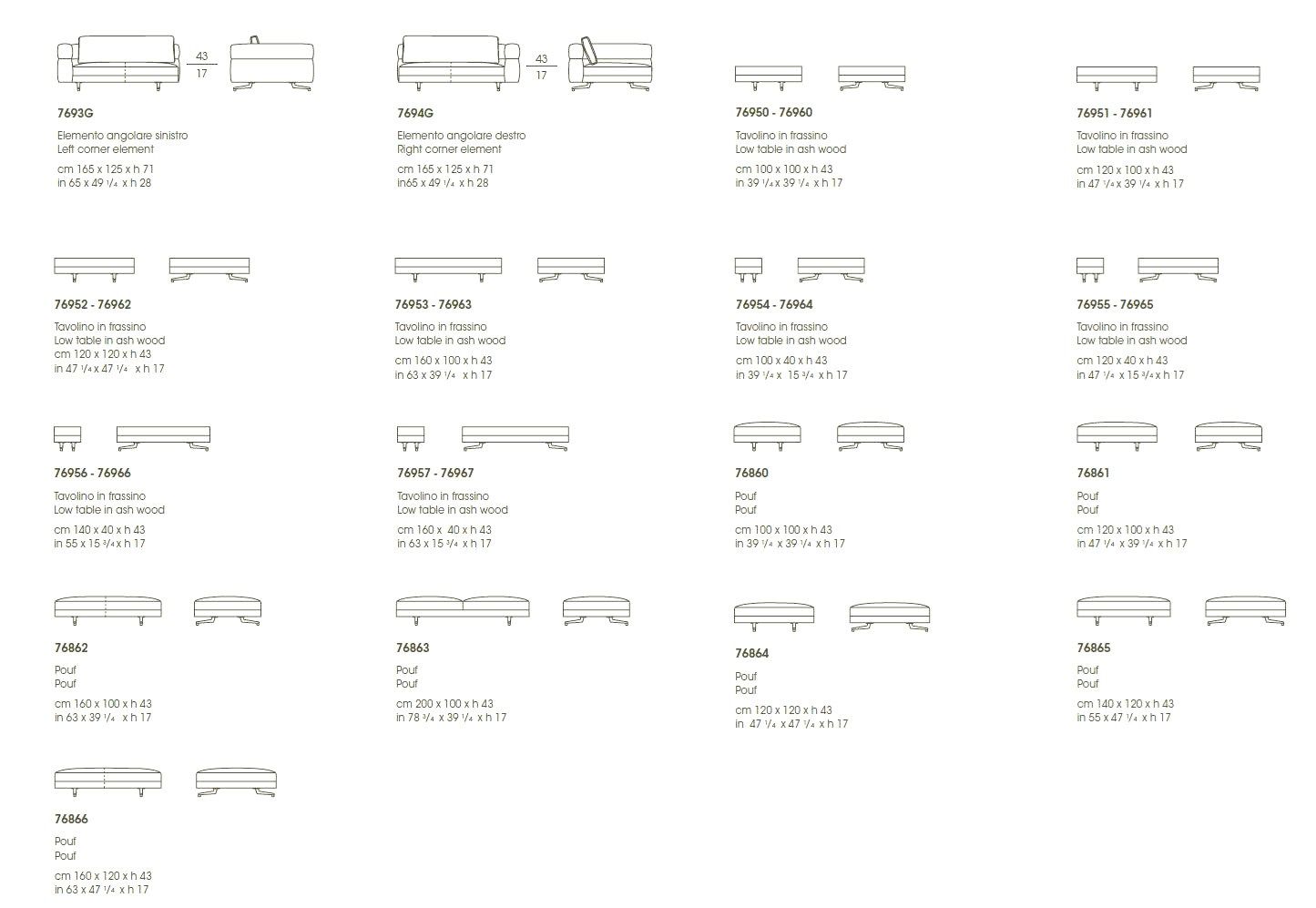Секционный диван из ткани Giorgetti SOHO ARCH-00120326 - Вид №5