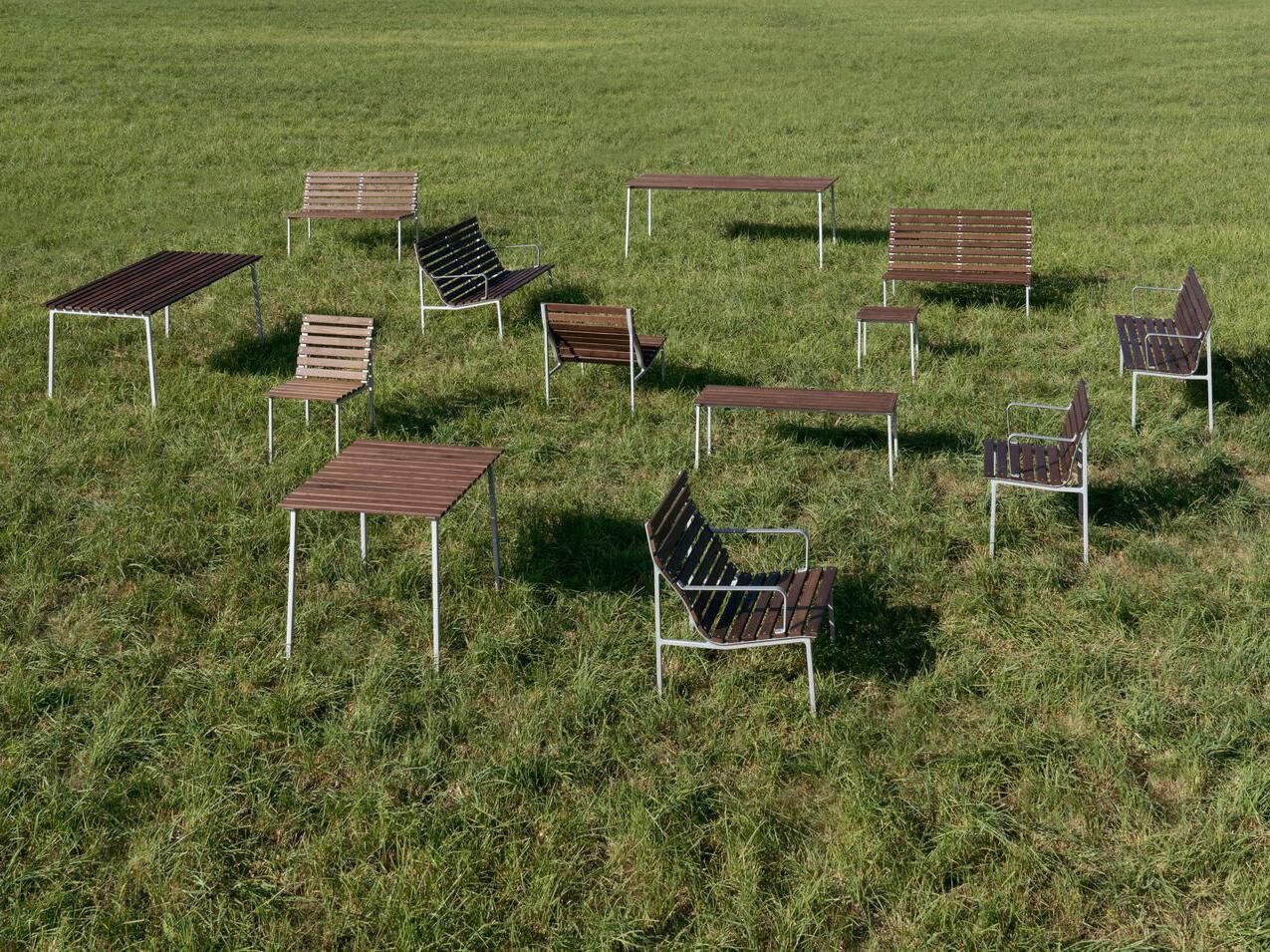 Прямоугольный садовый стол из ясеня Hay Траверс ARCH-00128266 - Вид №16