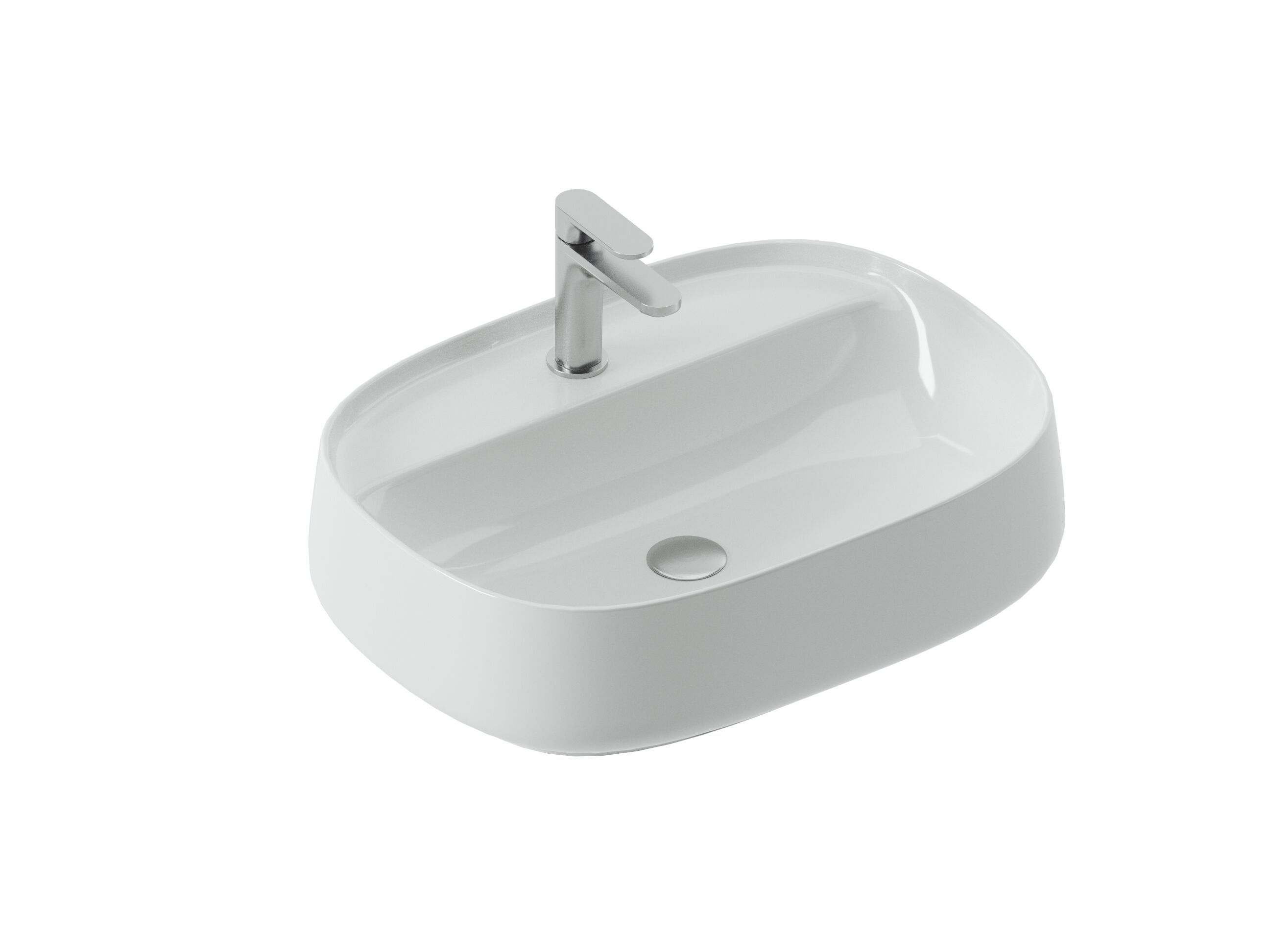 Керамическая столешница овальная раковина ArtCeram WHISKY ARCH-00104438 - Вид №5