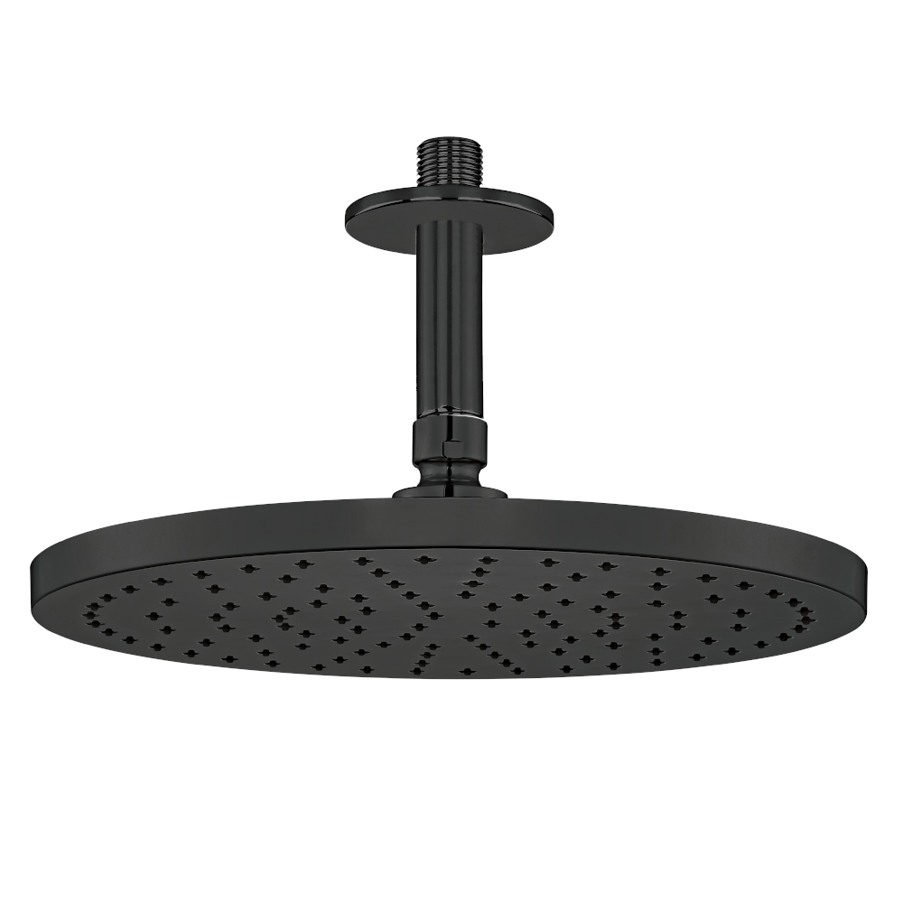 102145033c1  Душевая лейка Myra - потолок - матовый черный Eca  - Вид №1