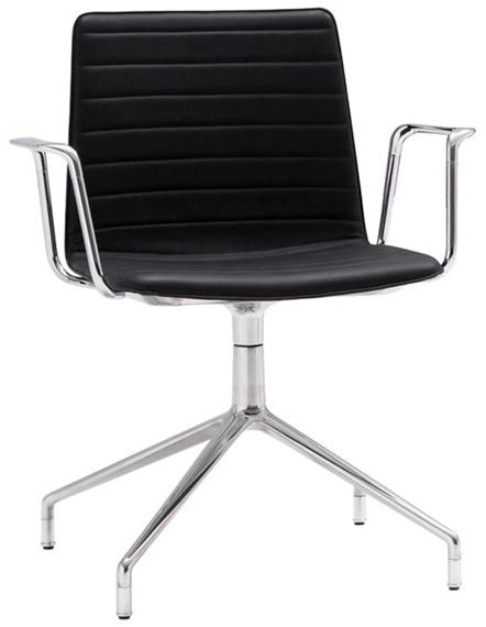 Andreu World 5-спицевый стул с подлокотниками на колесиках Flex high back So1644 - Вид №1