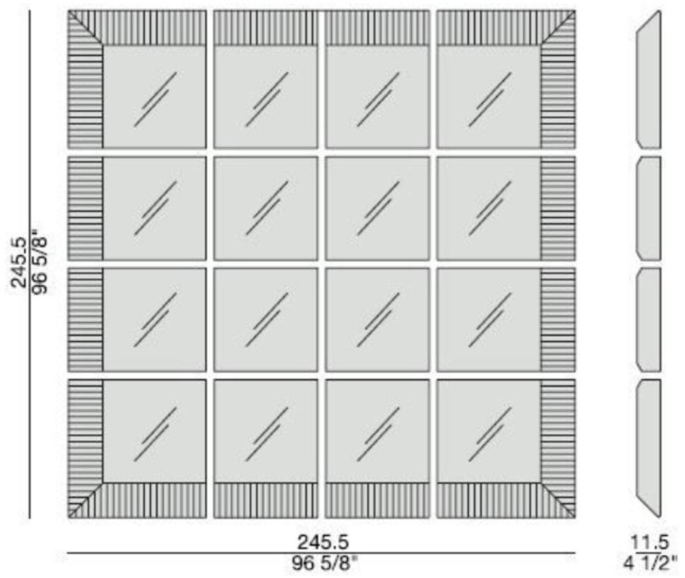 Porada Зеркало в деревянной раме Iron sun-id-1399382 - Вид №4