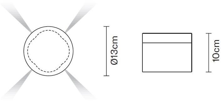 Fabbian Стеклянный потолочный светильник Jazz sun-id-1384785 - Вид №6