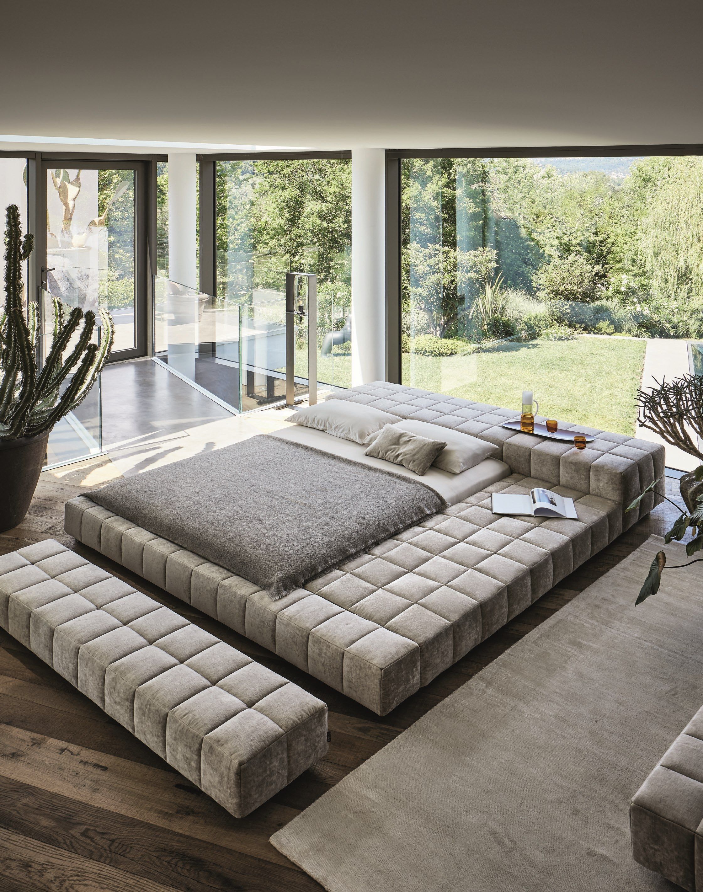 Съемная двуспальная кровать из ткани BONALDO Squaring ARCH-00035291 - Вид №10