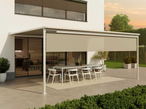 Беседка с раздвижной крышкой