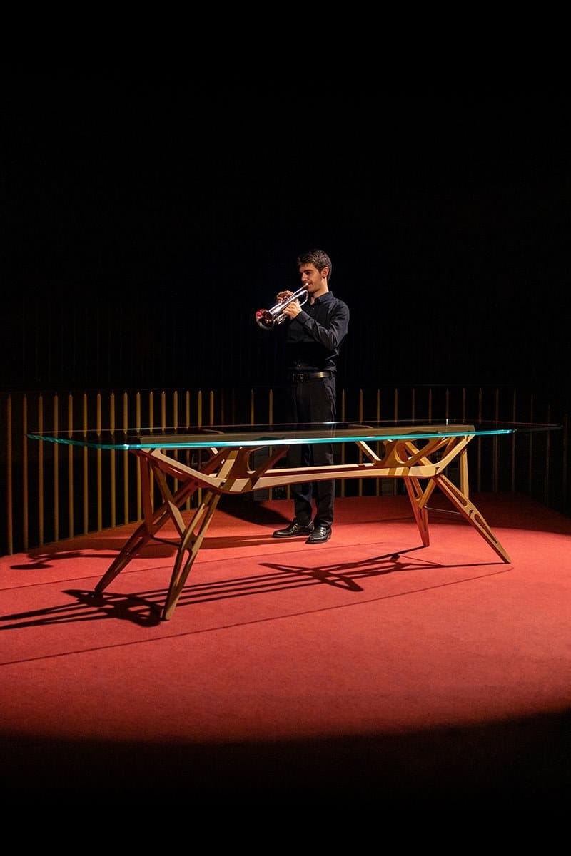 Хрустальный стол Zanotta Carlo Mollino CM 2020 ARCH-00120025 - Вид №8