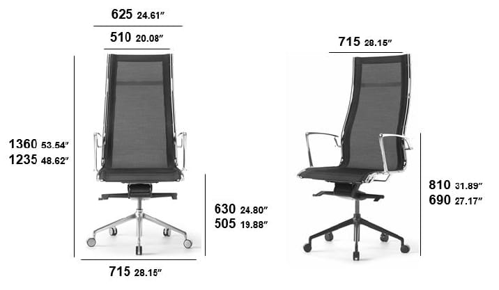 Сетчатый офисный стул с подлокотниками и основанием 5 спиц SITIA Гавана ARCH-00028008 - Вид №2