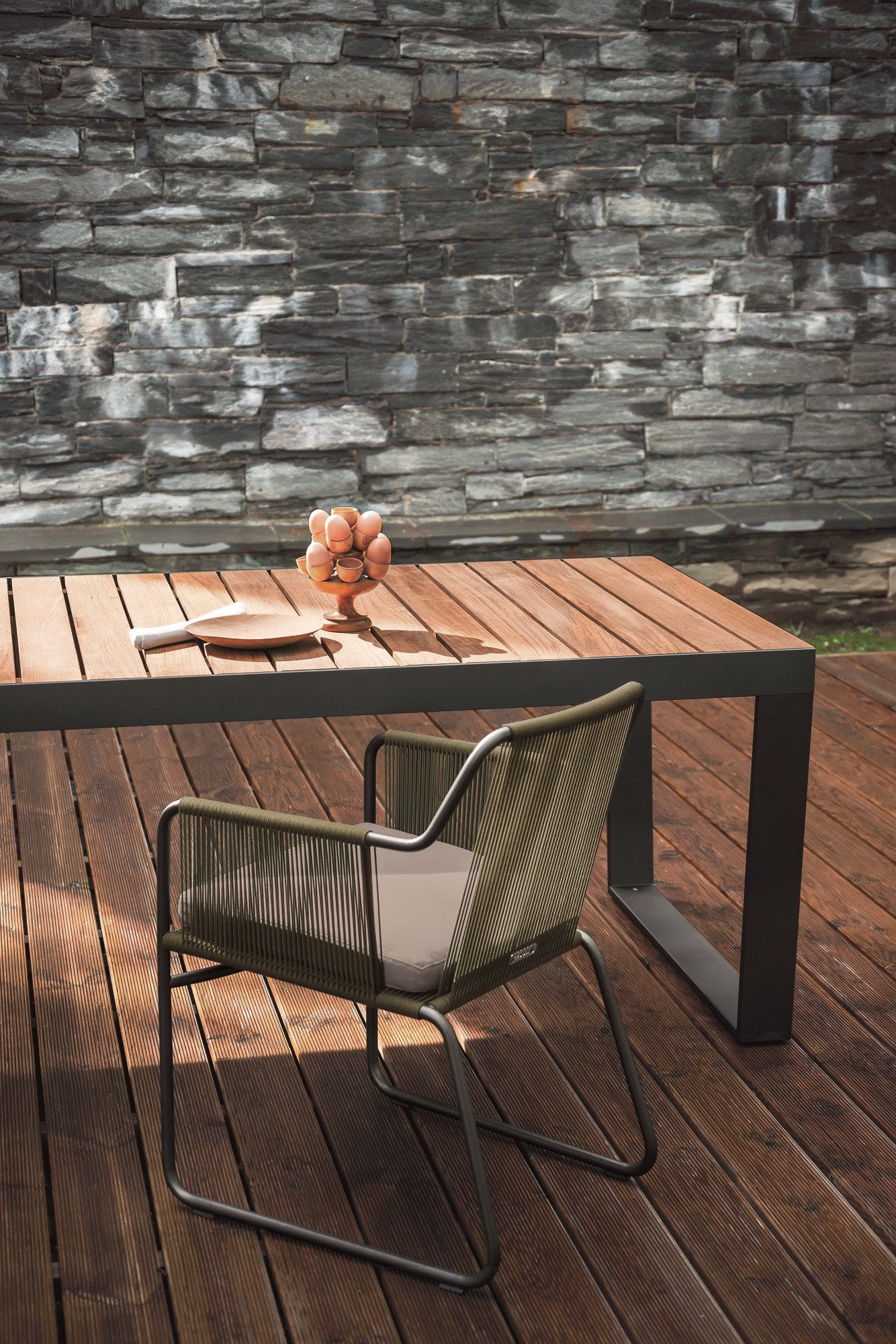 Веревочный стул для сада с подлокотниками RODA Harp ARCH-00102244 - Вид №8