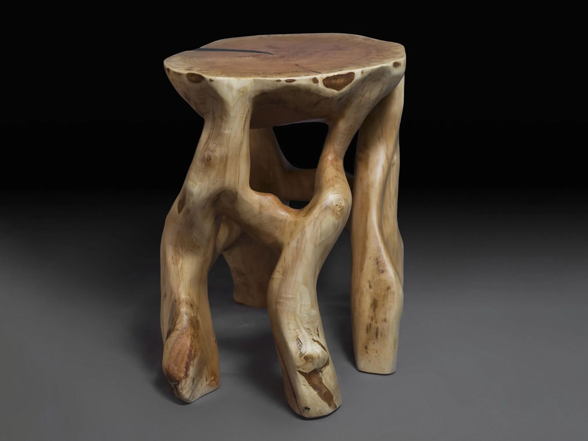 Деревянный журнальный столик / табурет Logniture Satyrs ARCH-00043347