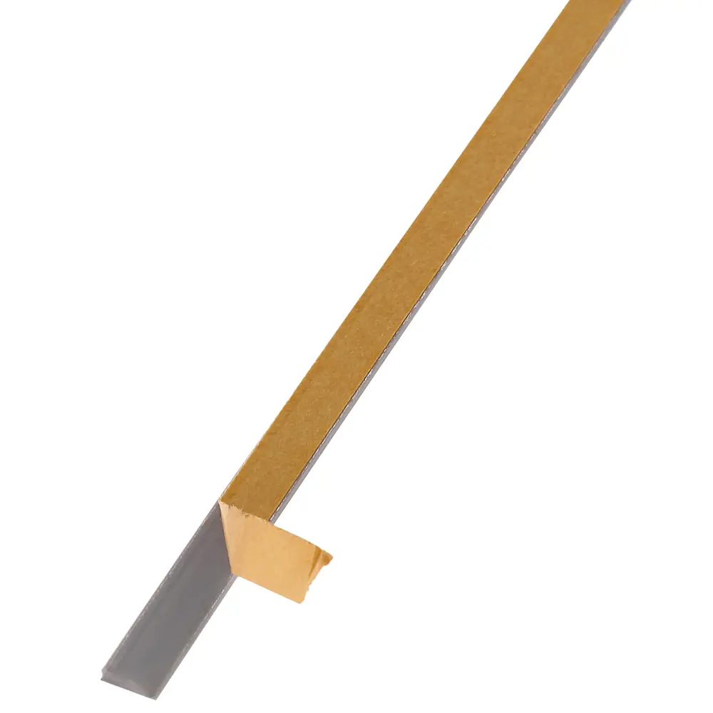 Профиль 39/6 ШК ПВХ 2000х6х1.1 цвет серый/хром Santreyd STLM-2168208 - Вид №1