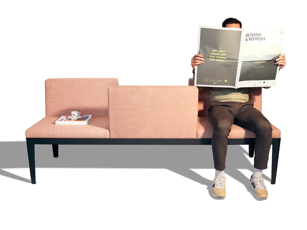 Модульная скамья из ткани со спинкой SCHNEEWEISS interior BANDA 600 ARCH-00145388 - Вид №6