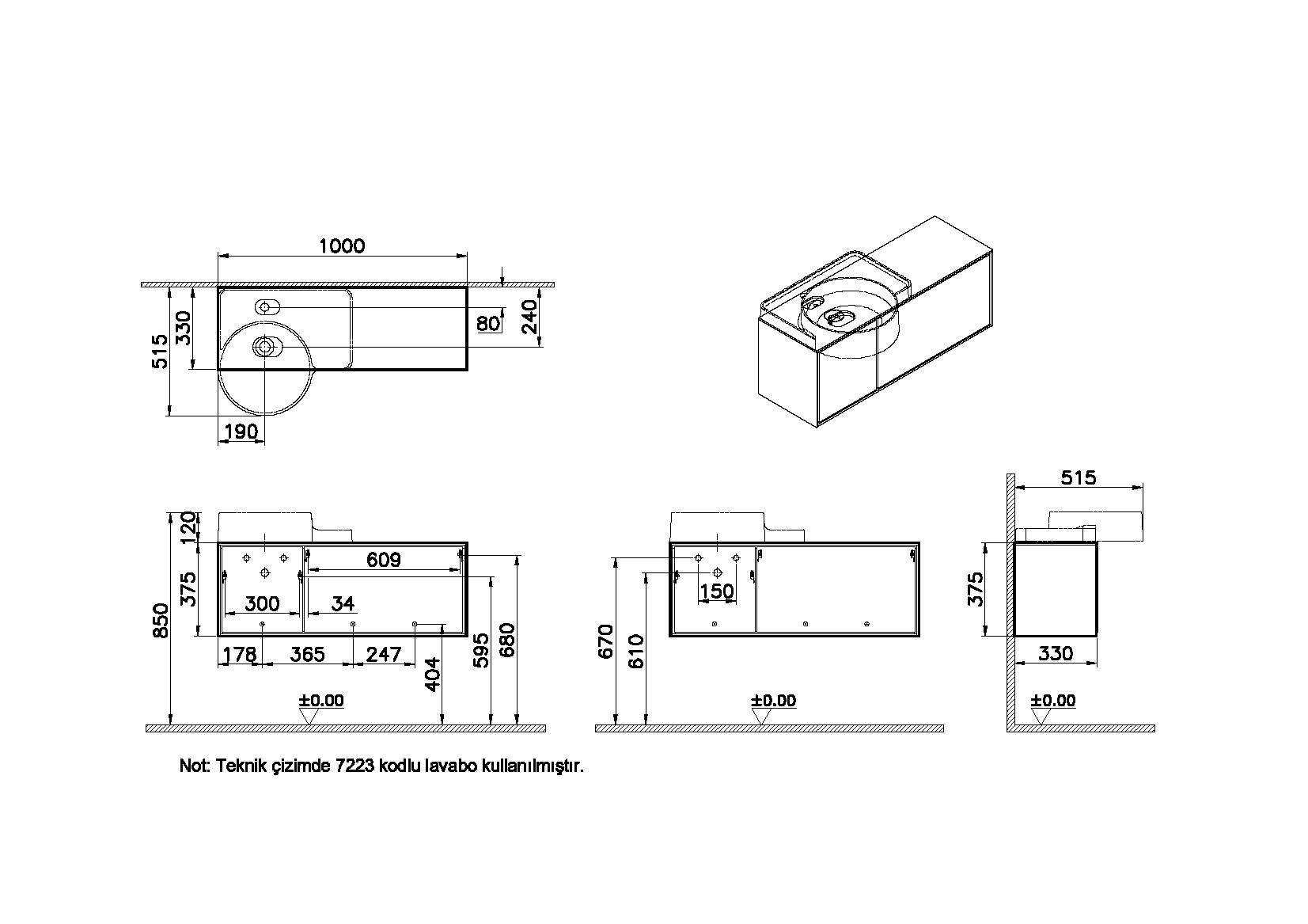 62401 Раковина Vitraglobal Voyage - Вид №1