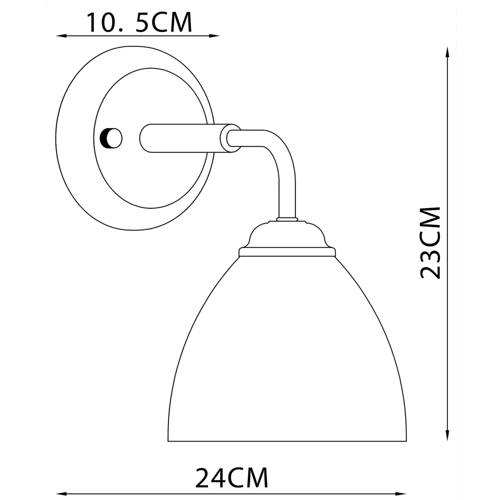 Настенный светильник KREAFORTA Zeya цвет белый STLM-2134683 - Вид №6