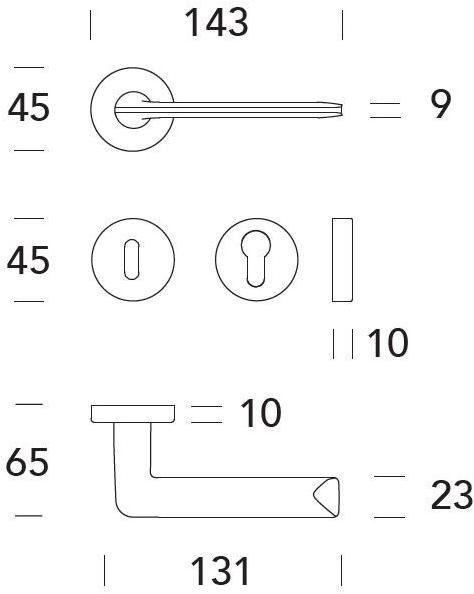 Reguitti Ручка Замак на розе Spring A141mr41635 - Вид №2