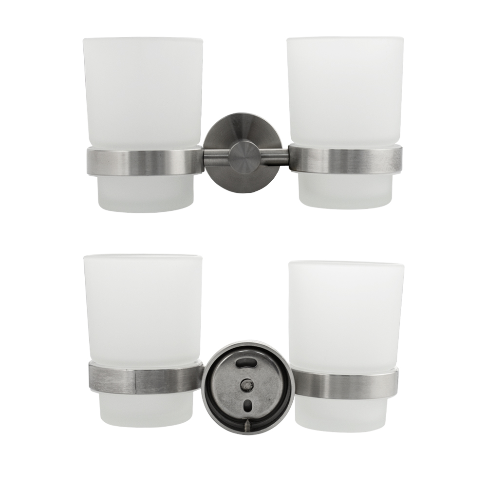 GFmark - Стакан + стакан с креплением к стене, из нержавеющей стали, код: 80160  - Вид №5