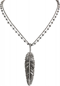 10592447 Michael Aram Подвеска на цепочке "Перо" (серебро, 925пр) Серебро 925