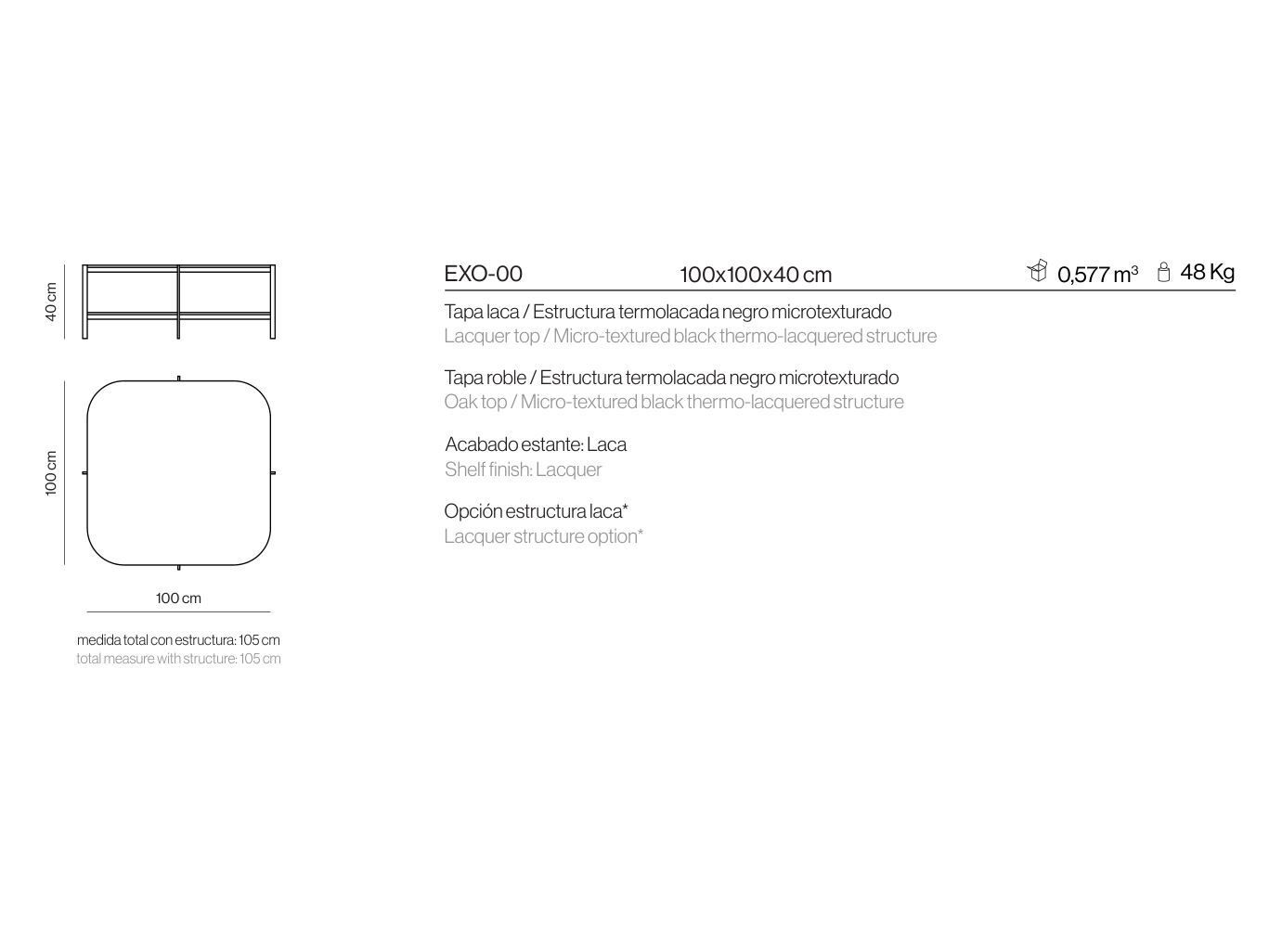Низкий журнальный столик с журнальной стойкой Kendo Mobiliario ARCH-00072287 - Вид №11