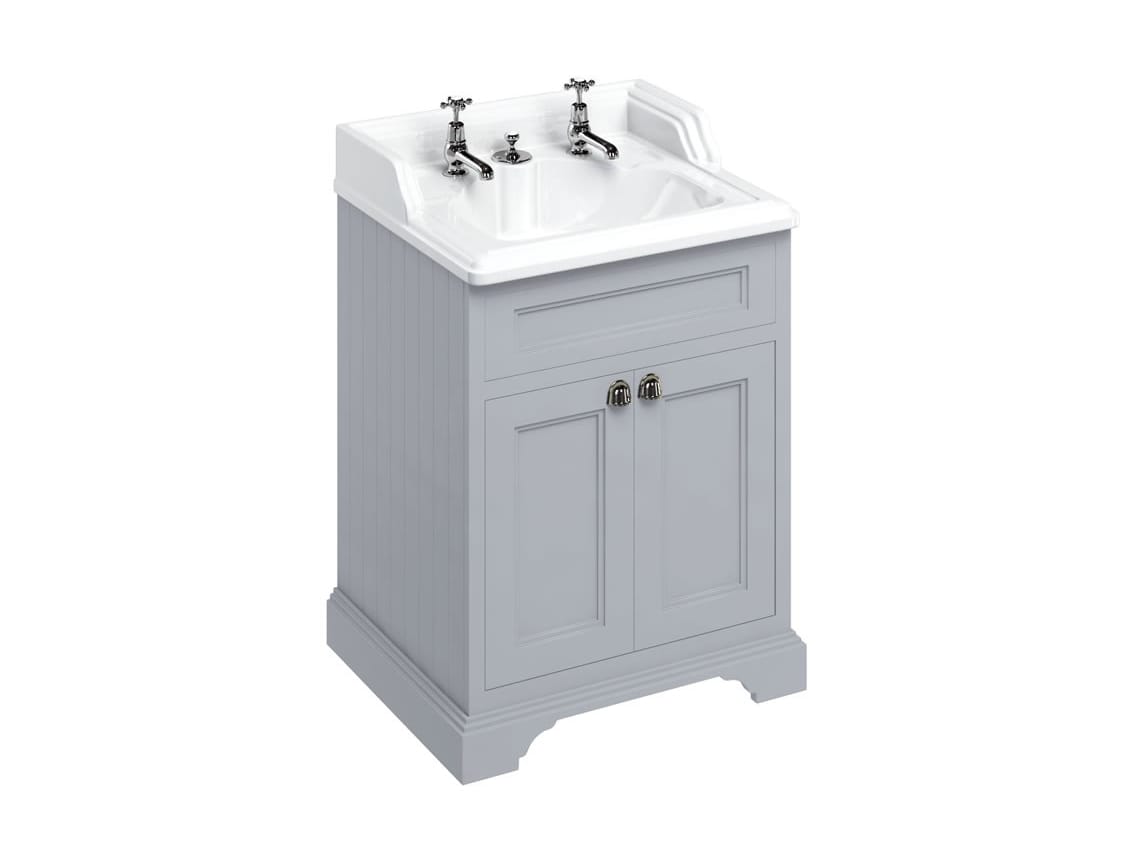 Деревянный одноместный напольный умывальник с дверцами Burlington Классическая ARCH-00027748 - Вид №1