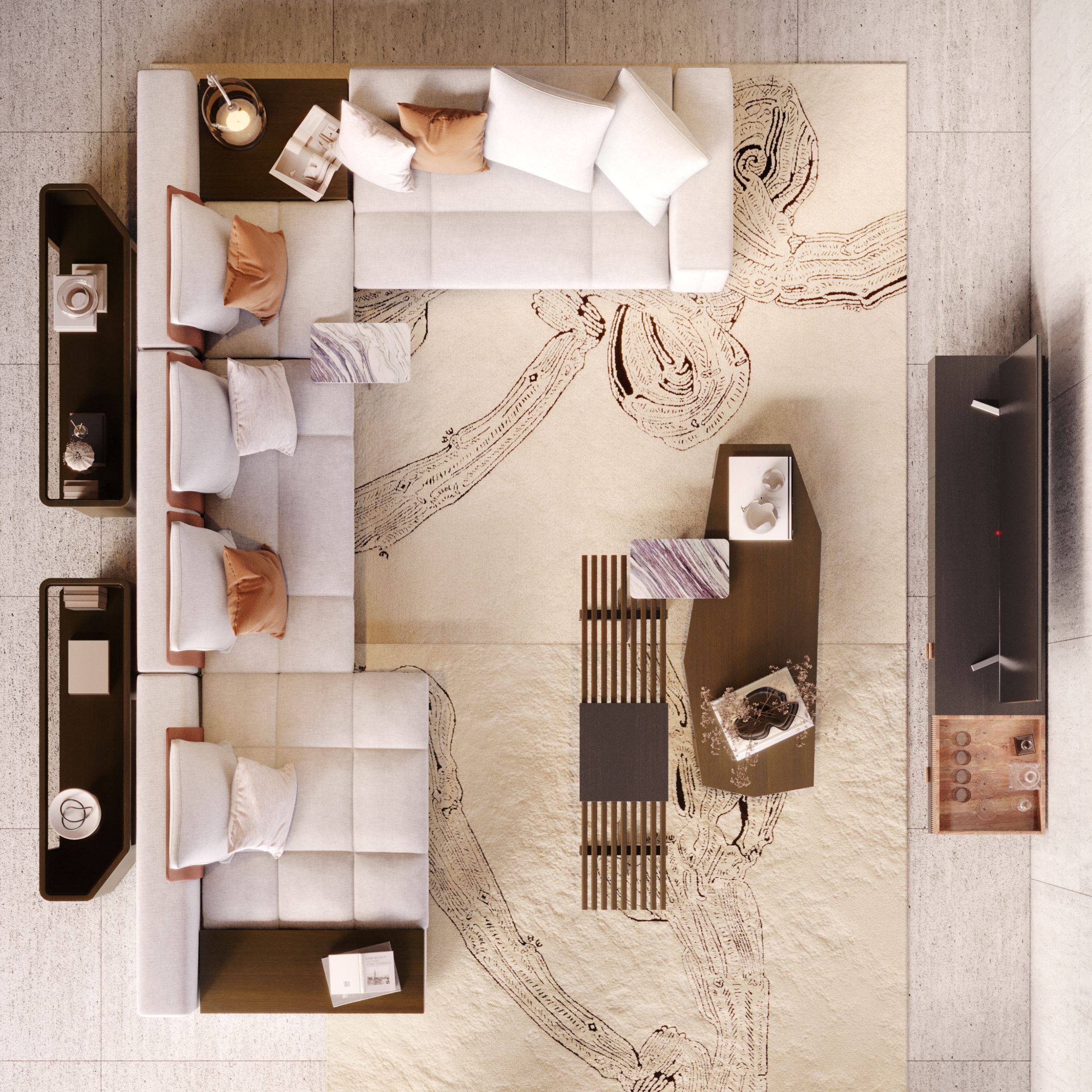 Деревянная консоль Stylish Club Margem ARCH-00037435 - Вид №3