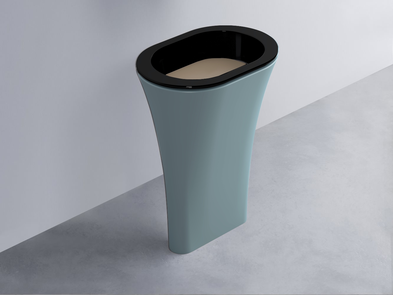 AMLA65-N+AMPILO-AN+AMCOLO-PL Раковина Amedeo Ovale отдельностоящая cielo Enjoy + Amedeo Ceramica Cielo