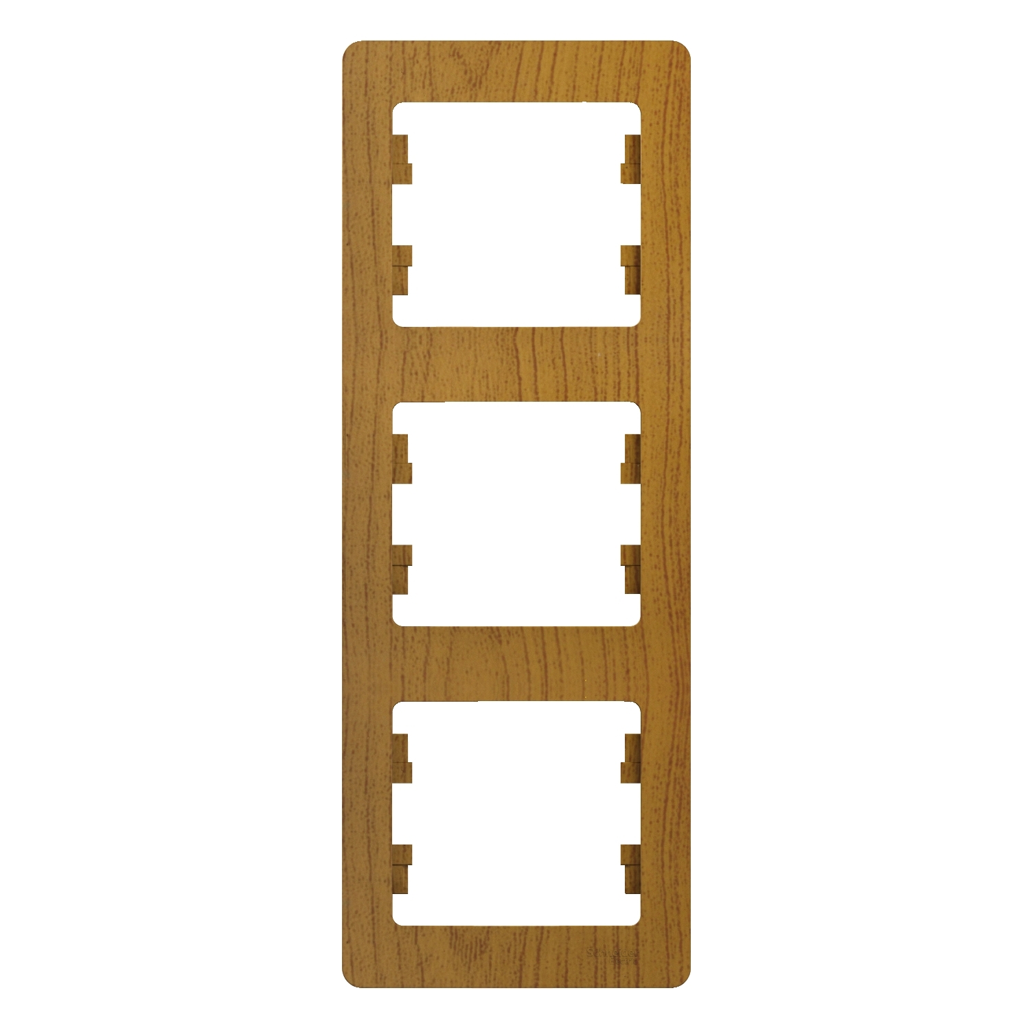 GSL000507 Рамка 3 поста , вертикальная, дуб Schneider Electric Glossa 