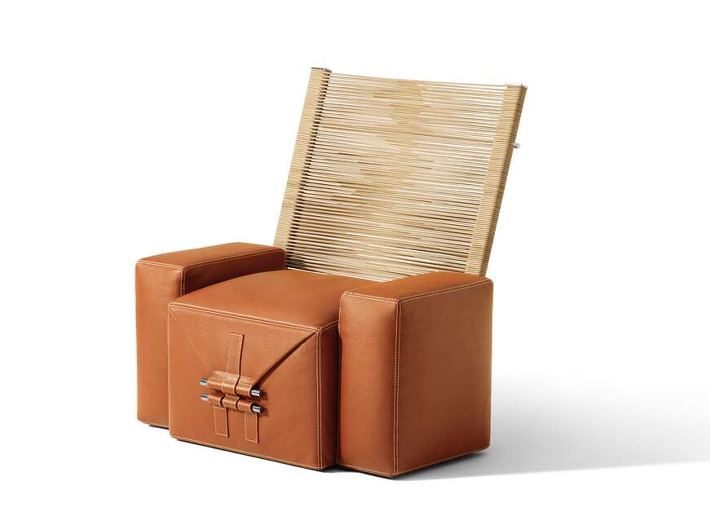 Мягкое кресло с плетеной спинкой и подлокотниками CASSINA SOMEWHERE EL - S ARCH-00118822