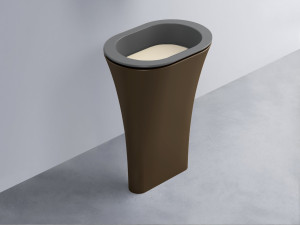 AMLA65-CM+AMPILO-LN+AMCOLO-CA Раковина Amedeo Ovale отдельностоящая cielo Enjoy + Amedeo