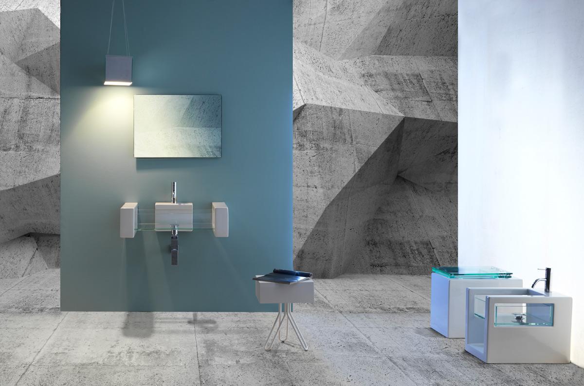 GLBI010 Напольное биде приставное GSG CERAMIC GLASS - Вид №2