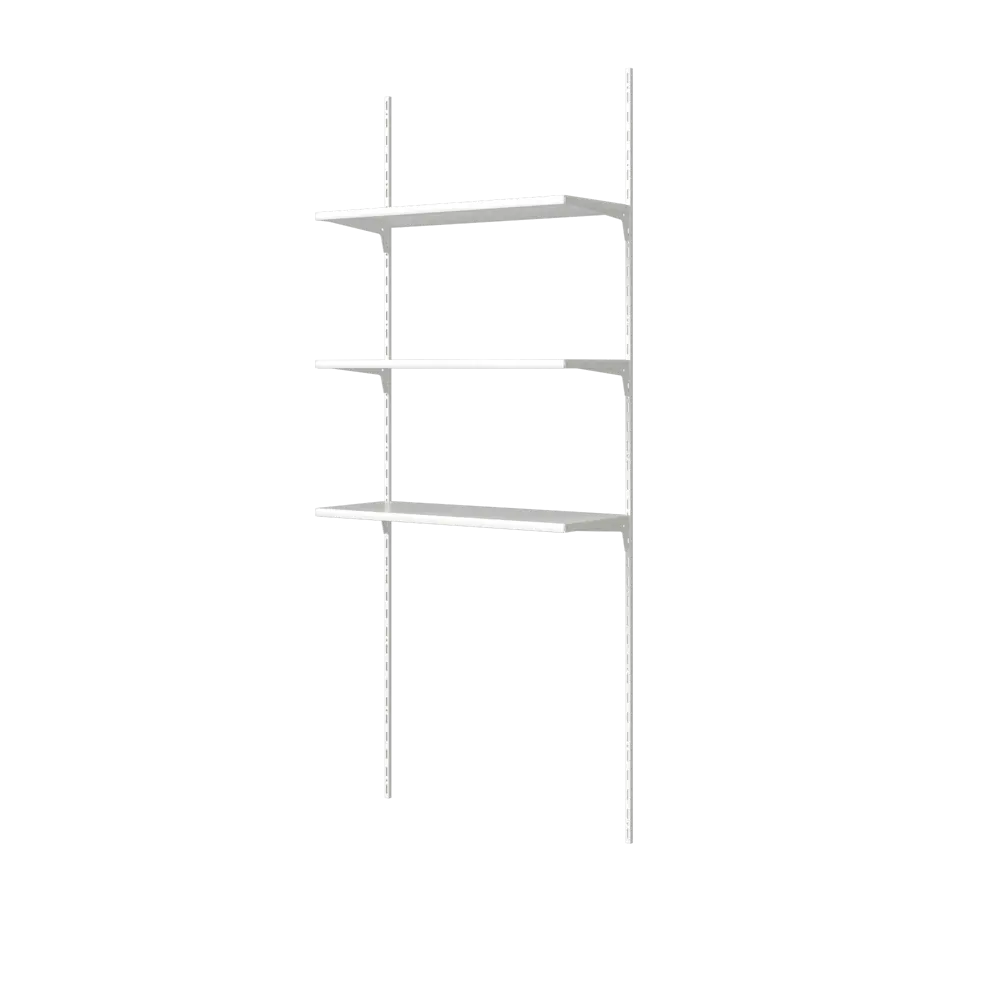 Полка Spaceo 80x30 см нагрузка до 30 кг сталь цвет белый 2 шт STLM-2064110 - Вид №6