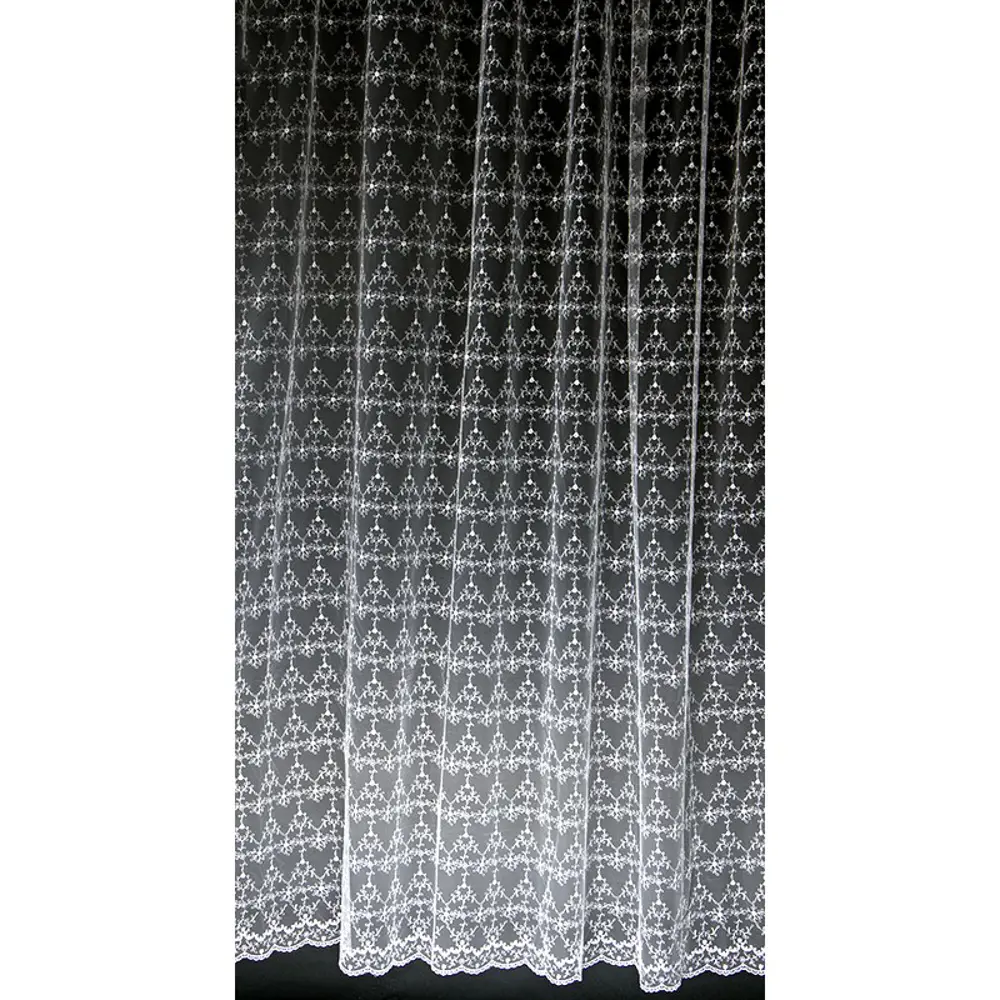 Тюль с вышивкой на сетке «Семечки» 1 п/м 280 см цвет кремовый ELIT HOME STLM-2196663 - Вид №1