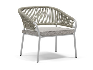 Садовое кресло с алюминиевым подлокотником и веревкой