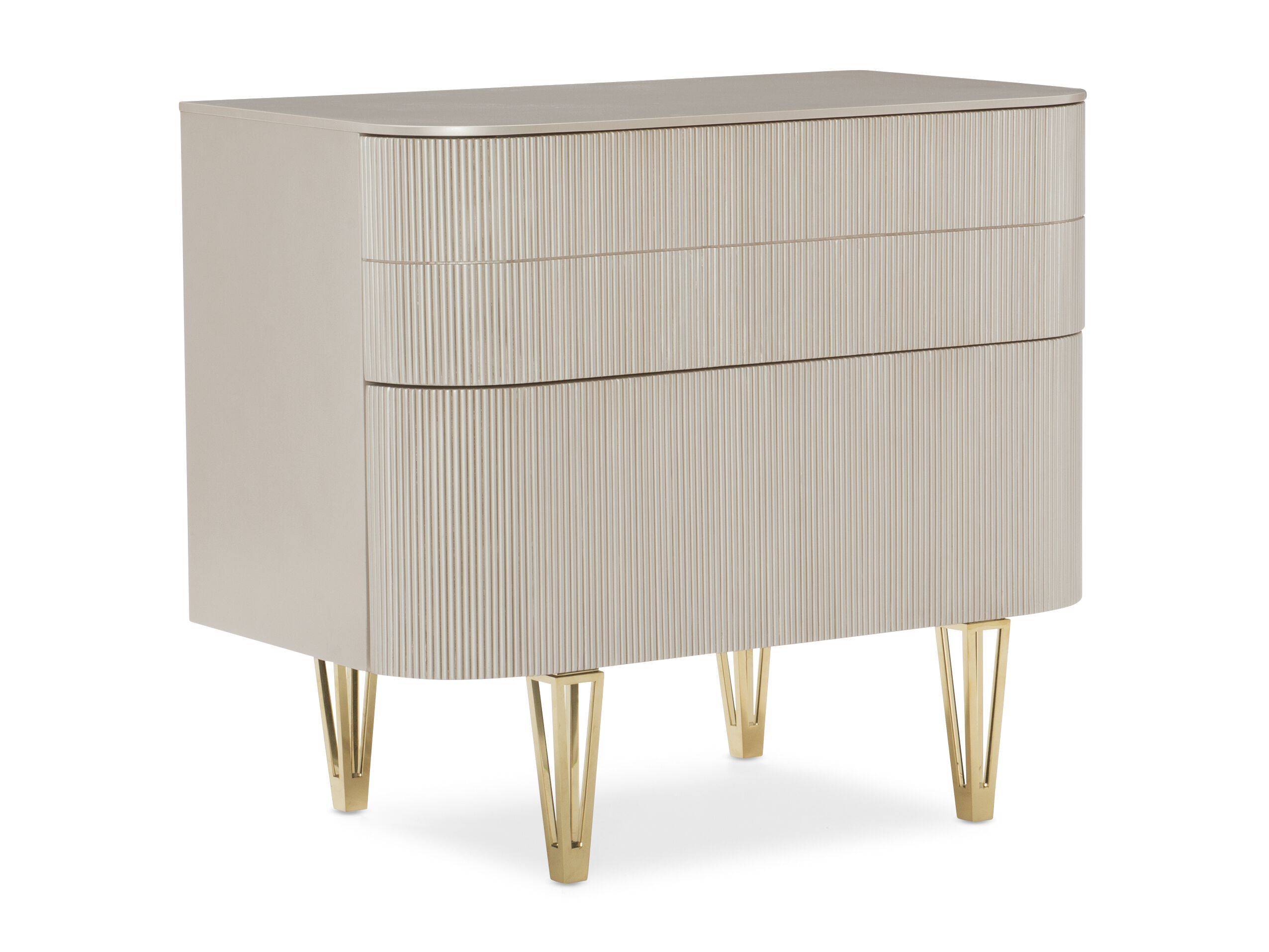 Деревянная прямоугольная тумбочка с ящиками Caracole TRUE LOVE ARCH-00000842