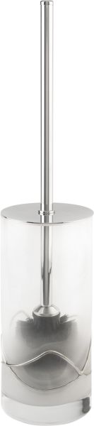 6626/CH Surya Crystal Stream, напольный ерш с крышкой, цвет хром 