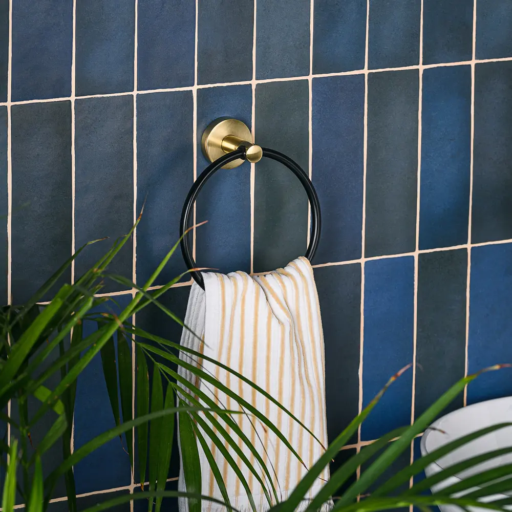 Держатель для полотенца Moroshka Oro Nero цвет чёрный/золотой STLM-2128924 - Вид №5