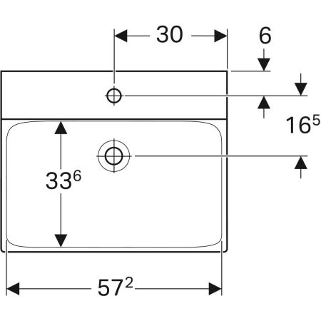 500.532.01.1 Раковина Geberit Xeno² Geberit  - Вид №15