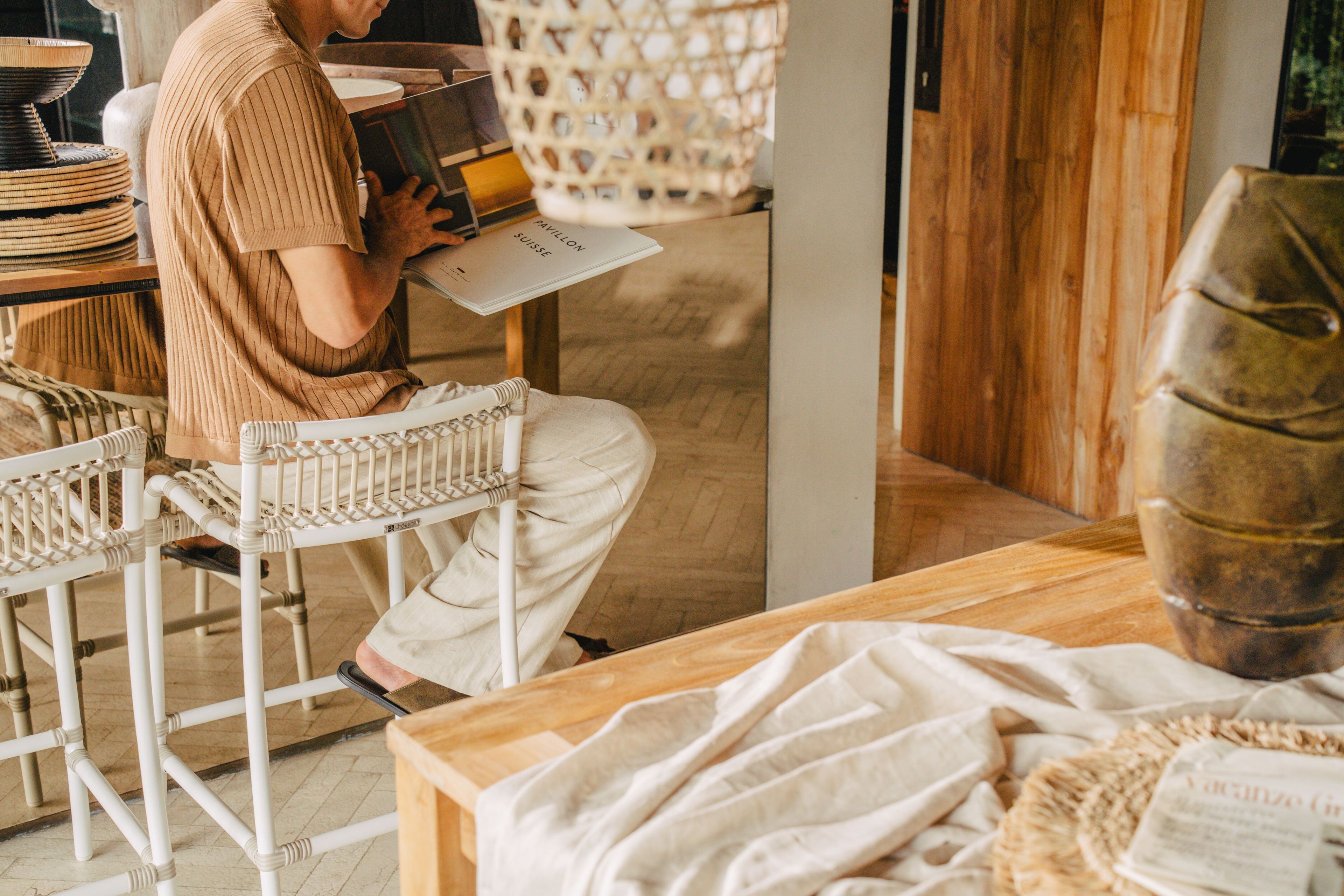 Высокий барный стул из синтетического волокна cbdesign Chiara ARCH-00021560 - Вид №2