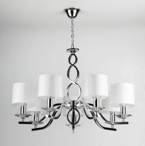 Подвесная люстра Rivoli Luciana 3021-207 RIVOLI ДИЗАЙНЕРСКИЕ, LUCIANA 337140 Хром;белый