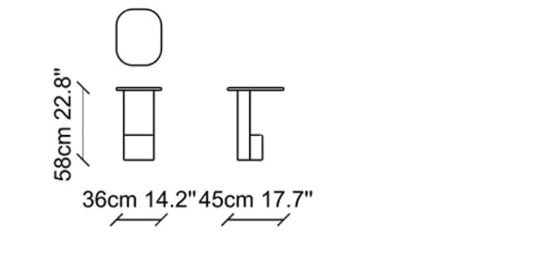 Высокий деревянный прямоугольный журнальный столик NDESIGN Ezora ARCH-00051175 - Вид №3