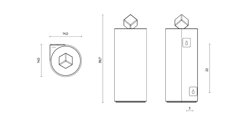 Керамическая мусорная корзина Trone Pandore ARCH-00070902 - Вид №2